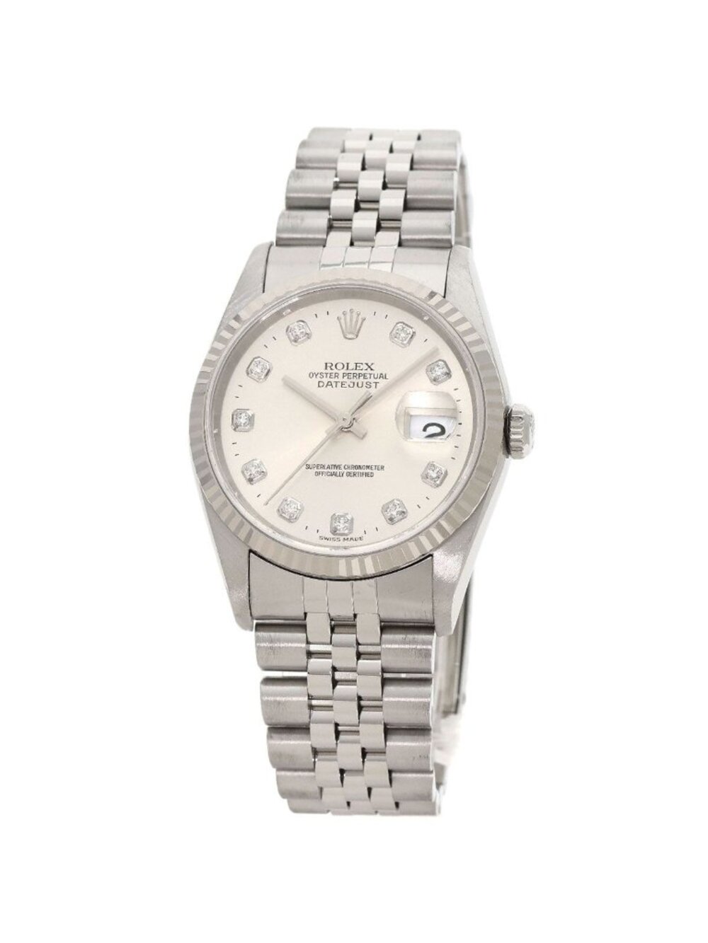 Rolex Datejust Diamond Watch SS